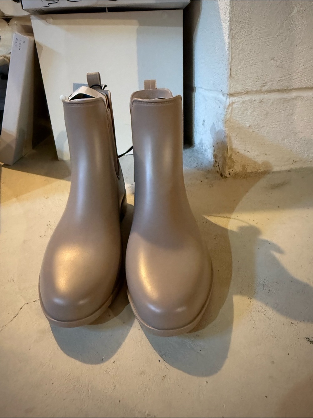Target Taupe Chelsea Boots